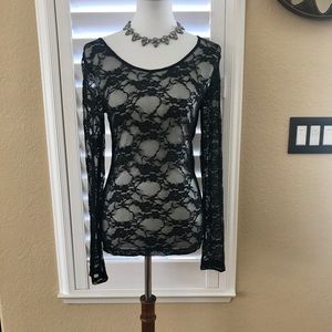 Women’s Black Lace Top